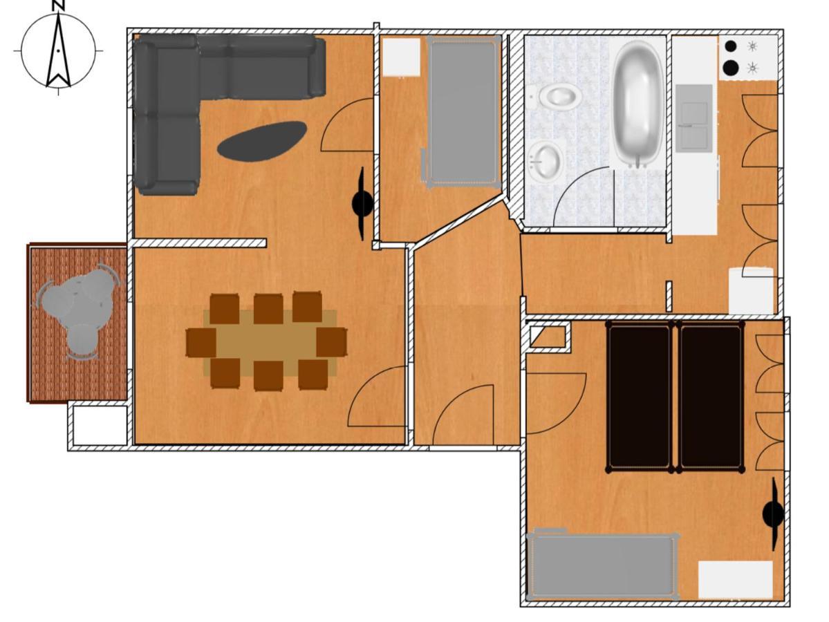 Jena City Apartment, Balkon, Sonnig, Wifi, Parkplaetze, Naehe Zentrum Экстерьер фото